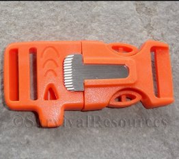 Fire Starter Buckle with Whistle - 3/4"