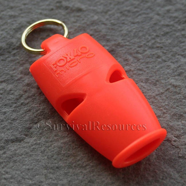 One Size Fox FO09533-BRK Micro Pealess Safety Whistle 