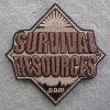 Survival Resources Patch with Velcro - Coyote Brown Subdued