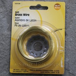 24 Ga. Brass Wire - 100'
