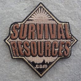 Survival Resources Patch with Velcro - Coyote Brown Subdued