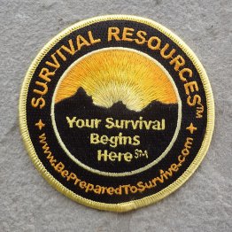 Original Round Survival Resources Patch - 3.5"