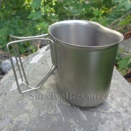 Rothco Stainless Steel Canteen Cup with Lid