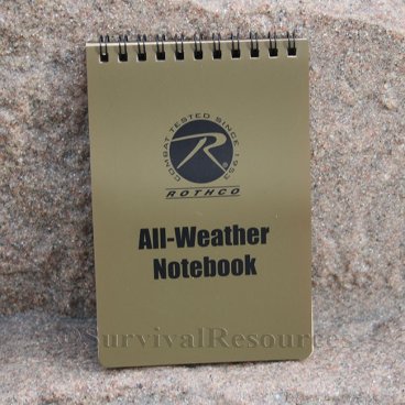 4" x 6" All Weather Notebook - Brown