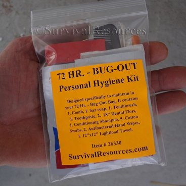 72 Hr. - Bug-Out Personal Hygiene Kit