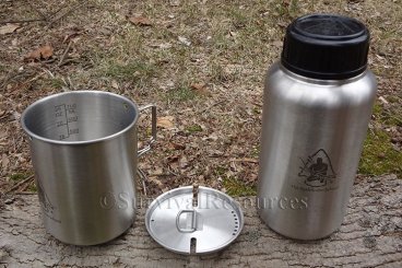 GEN-3 Pathfinder Stainless Steel 32 oz. Bottle & Nesting Cup Set