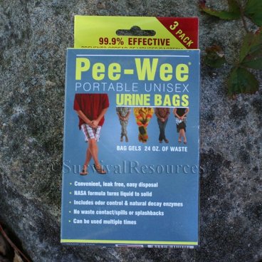 Pee-Wee Portable Urine Bags (3 Pack)