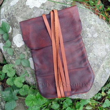 Leather Tinder Bag - Front view