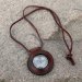 Leather Rimmed Magnifying Glass Lens